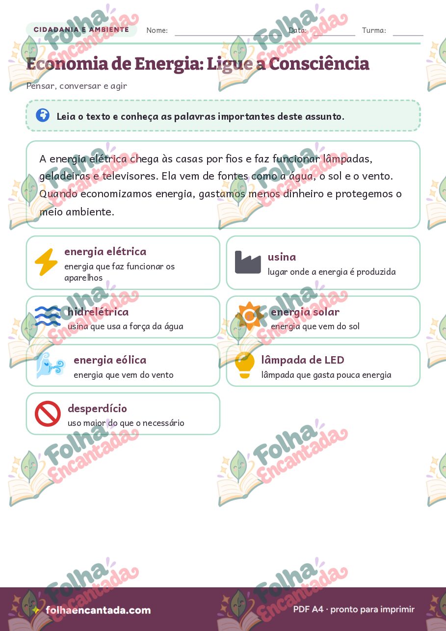 Prévia da página 2 de Economia de Energia: Ligue a Consciência