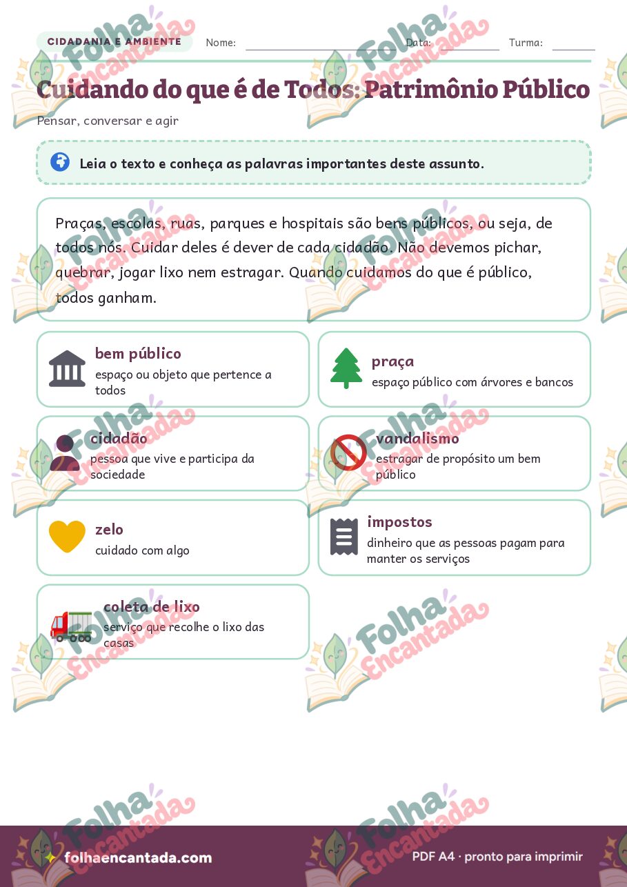 Prévia da página 2 de Cuidando do que é de Todos: Patrimônio Público