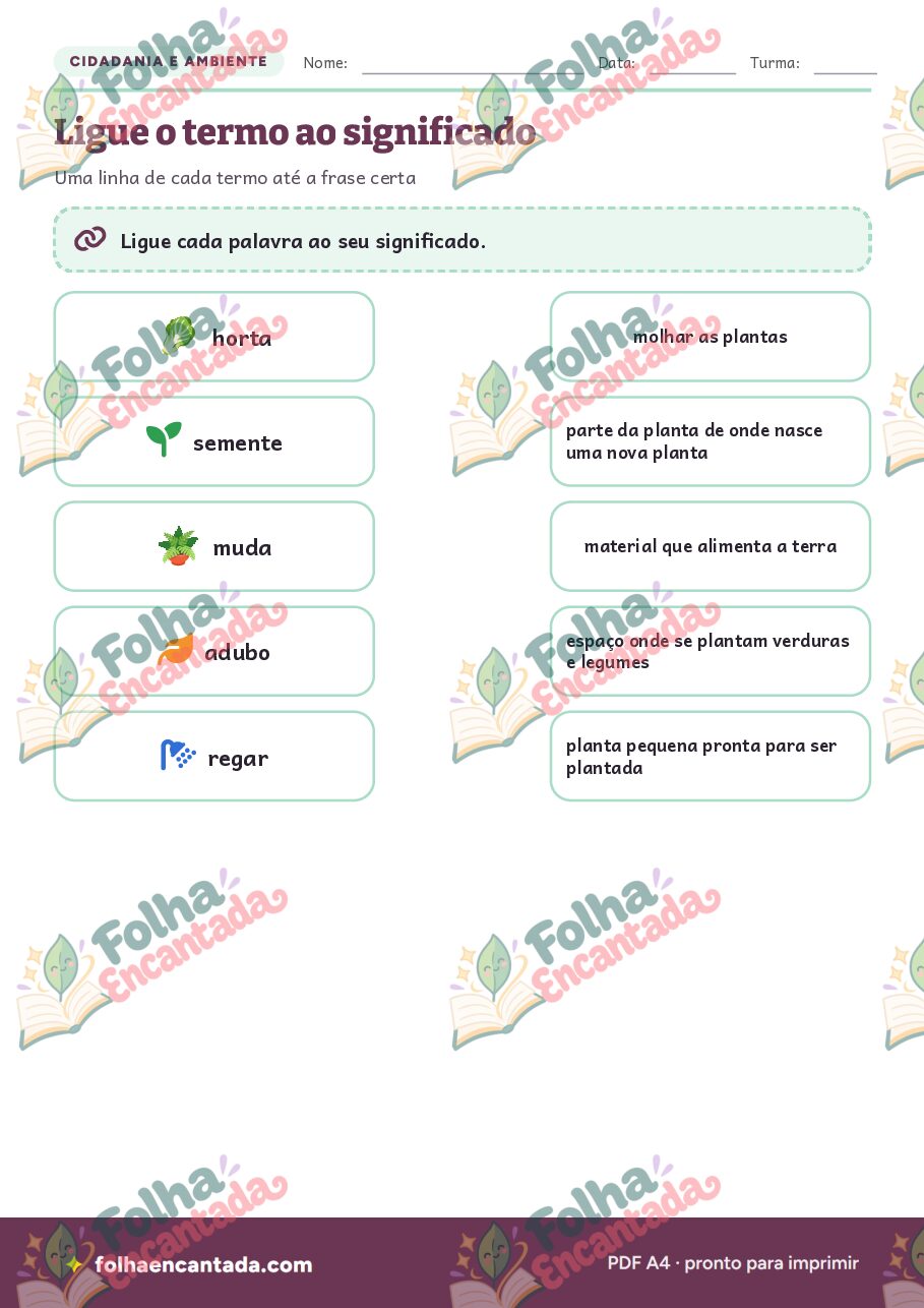 Prévia da página 3 de Horta na Escola: Cuidar das Plantas
