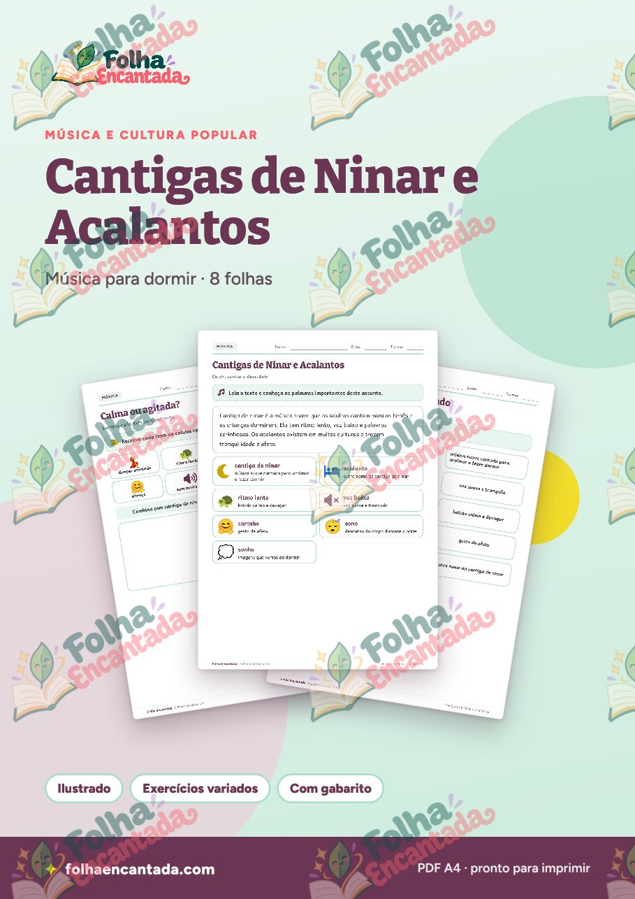 Prévia da página 1 de Cantigas de Ninar e Acalantos