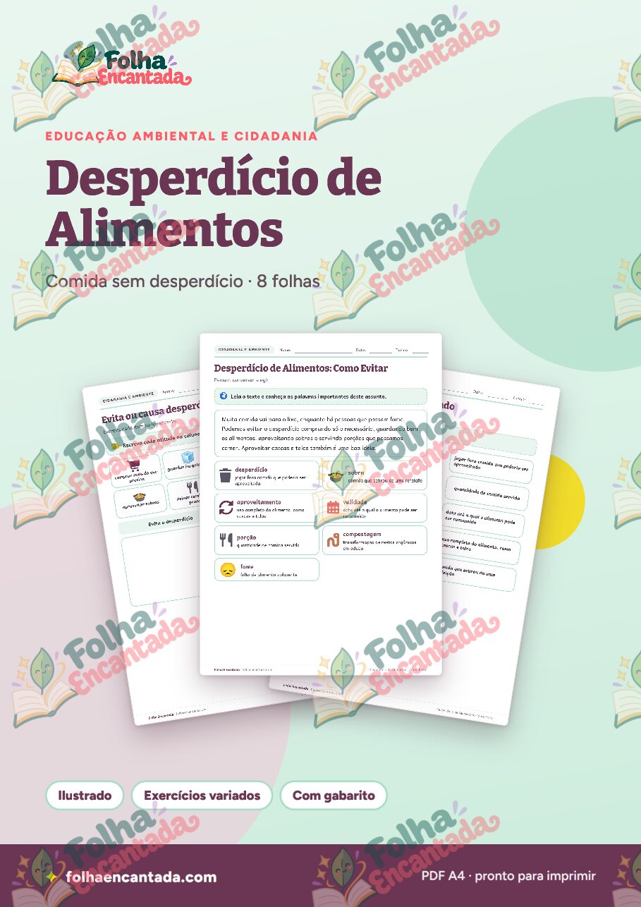 Prévia da página 1 de Desperdício de Alimentos: Como Evitar