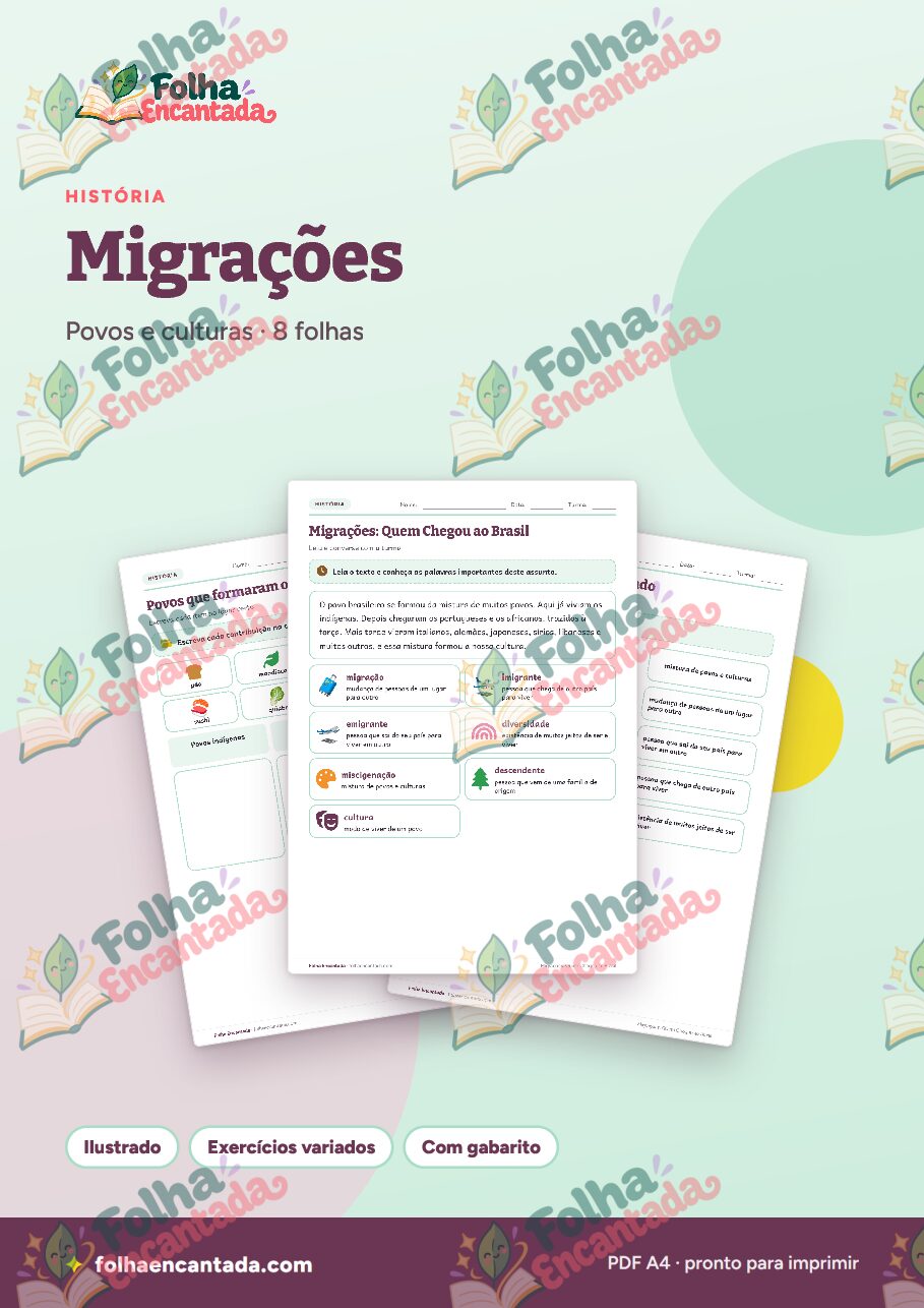 Prévia da página 1 de Migrações: Quem Chegou ao Brasil