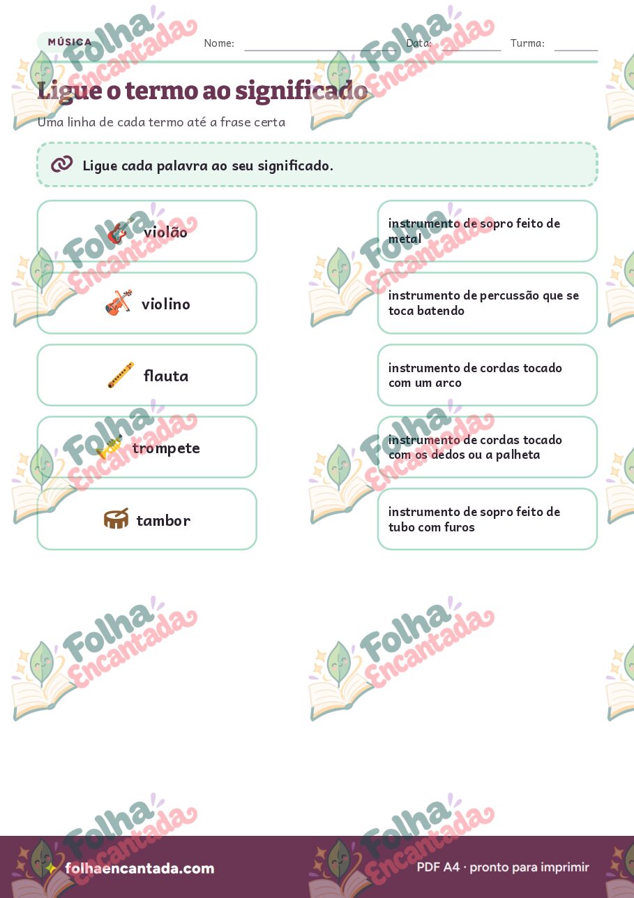 Prévia da página 3 de Instrumentos Musicais: Cordas, Sopro e Percussão