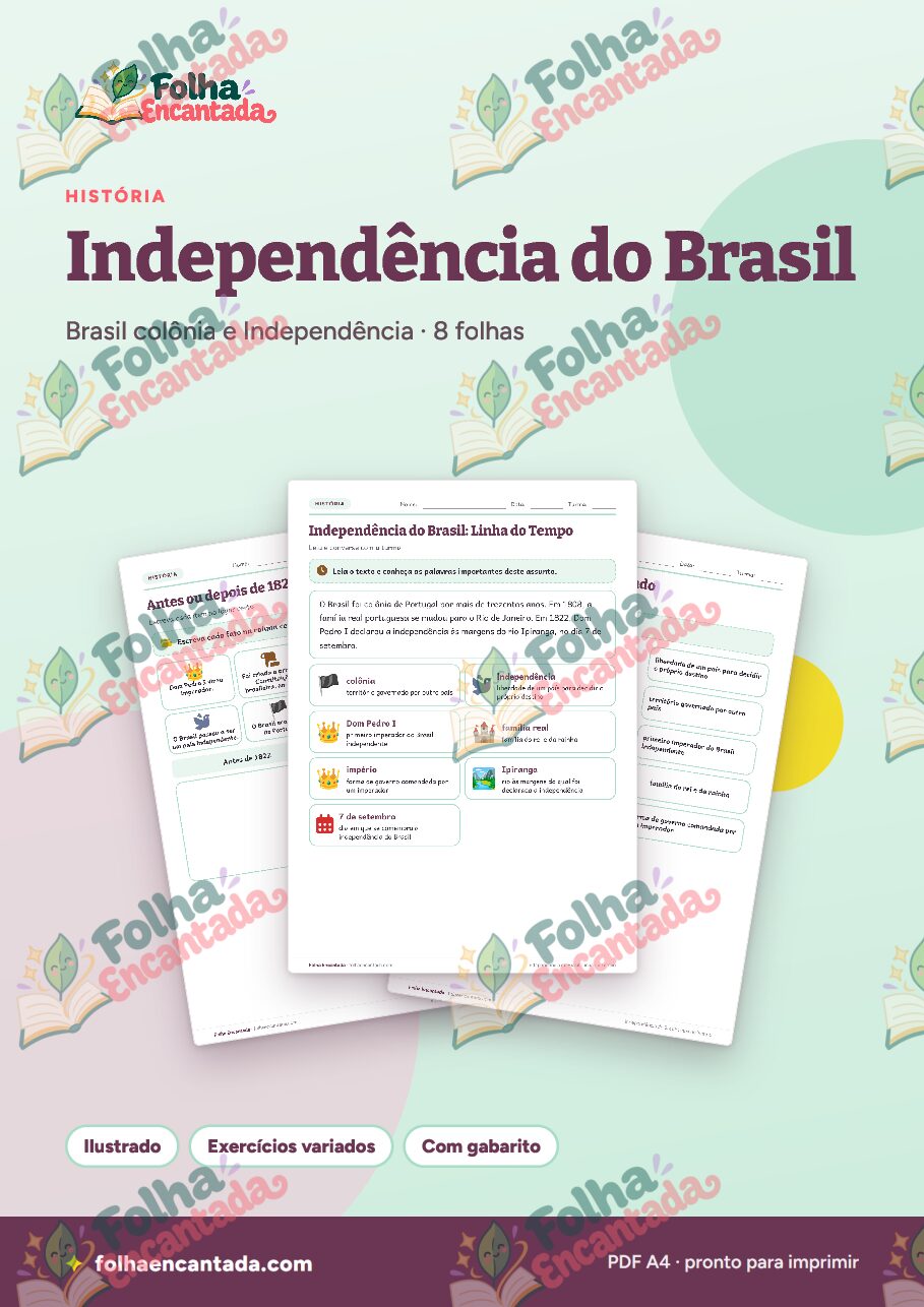 Prévia da página 1 de Independência do Brasil: Linha do Tempo
