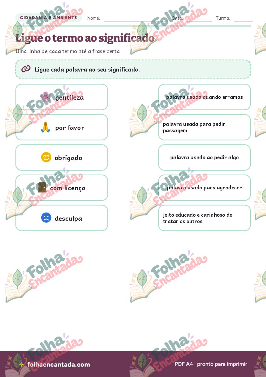 Prévia da página 3 de Amizade e Gentileza
