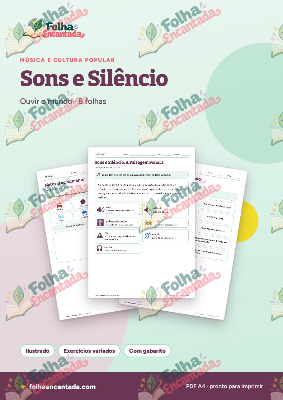 Prévia da página 1 de Sons e Silêncio: A Paisagem Sonora