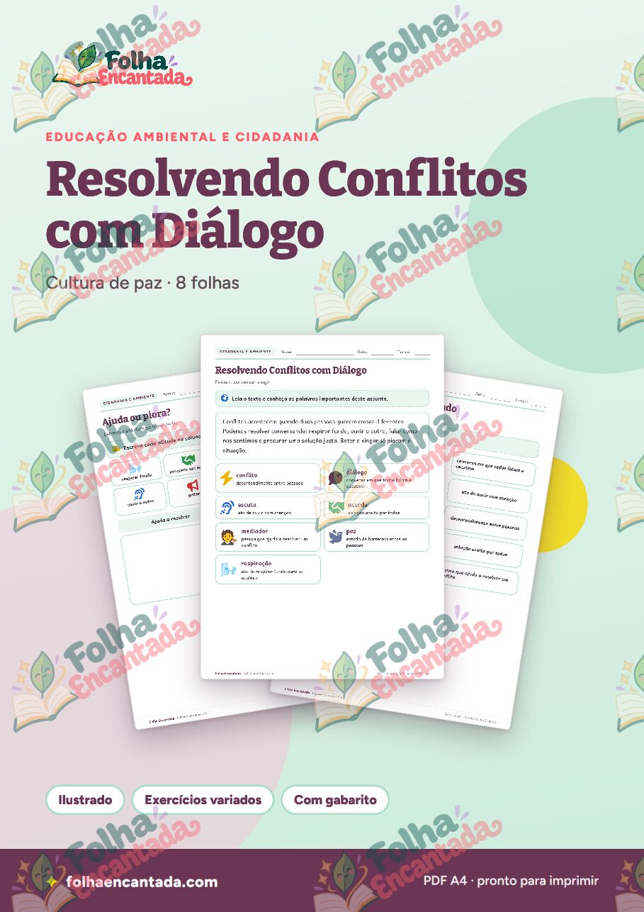 Prévia da página 1 de Resolvendo Conflitos com Diálogo