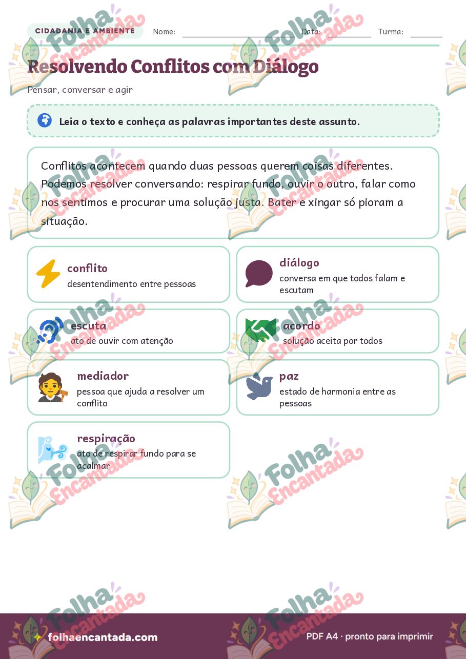 Prévia da página 2 de Resolvendo Conflitos com Diálogo