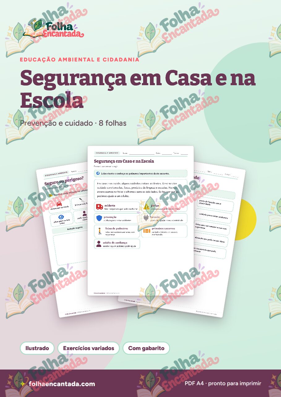Prévia da página 1 de Segurança em Casa e na Escola