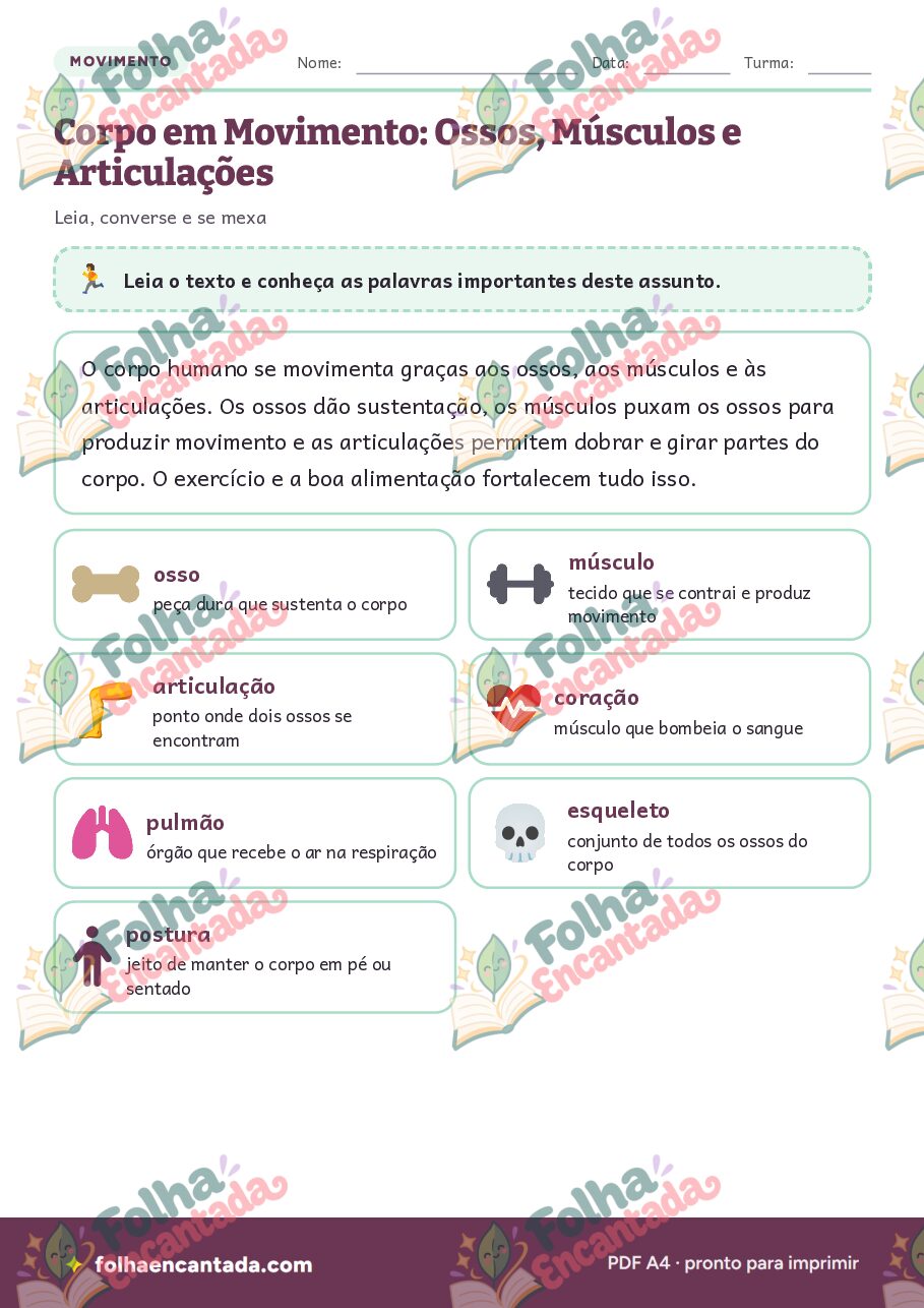 Prévia da página 2 de Corpo em Movimento: Ossos, Músculos e Articulações