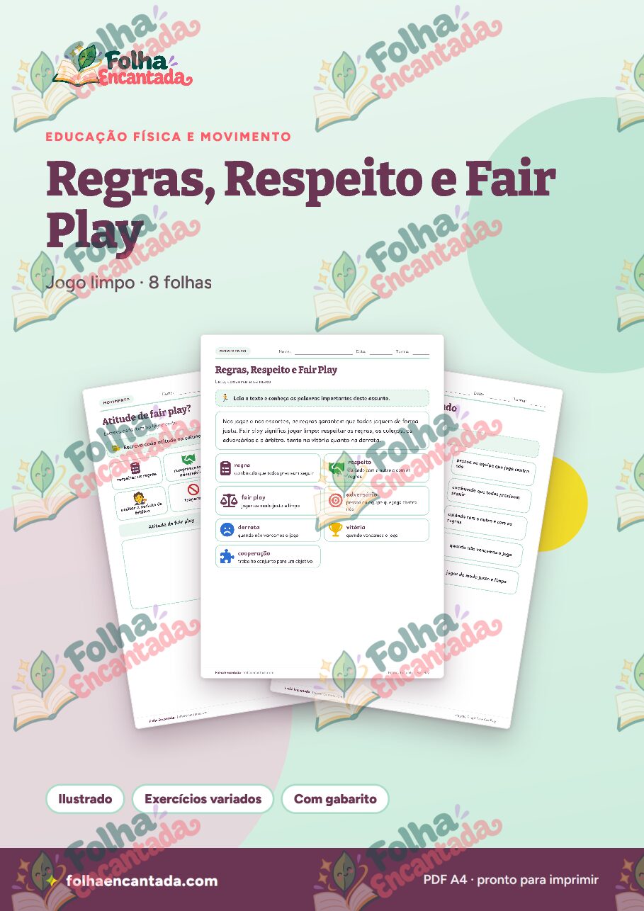 Prévia da página 1 de Regras, Respeito e Fair Play