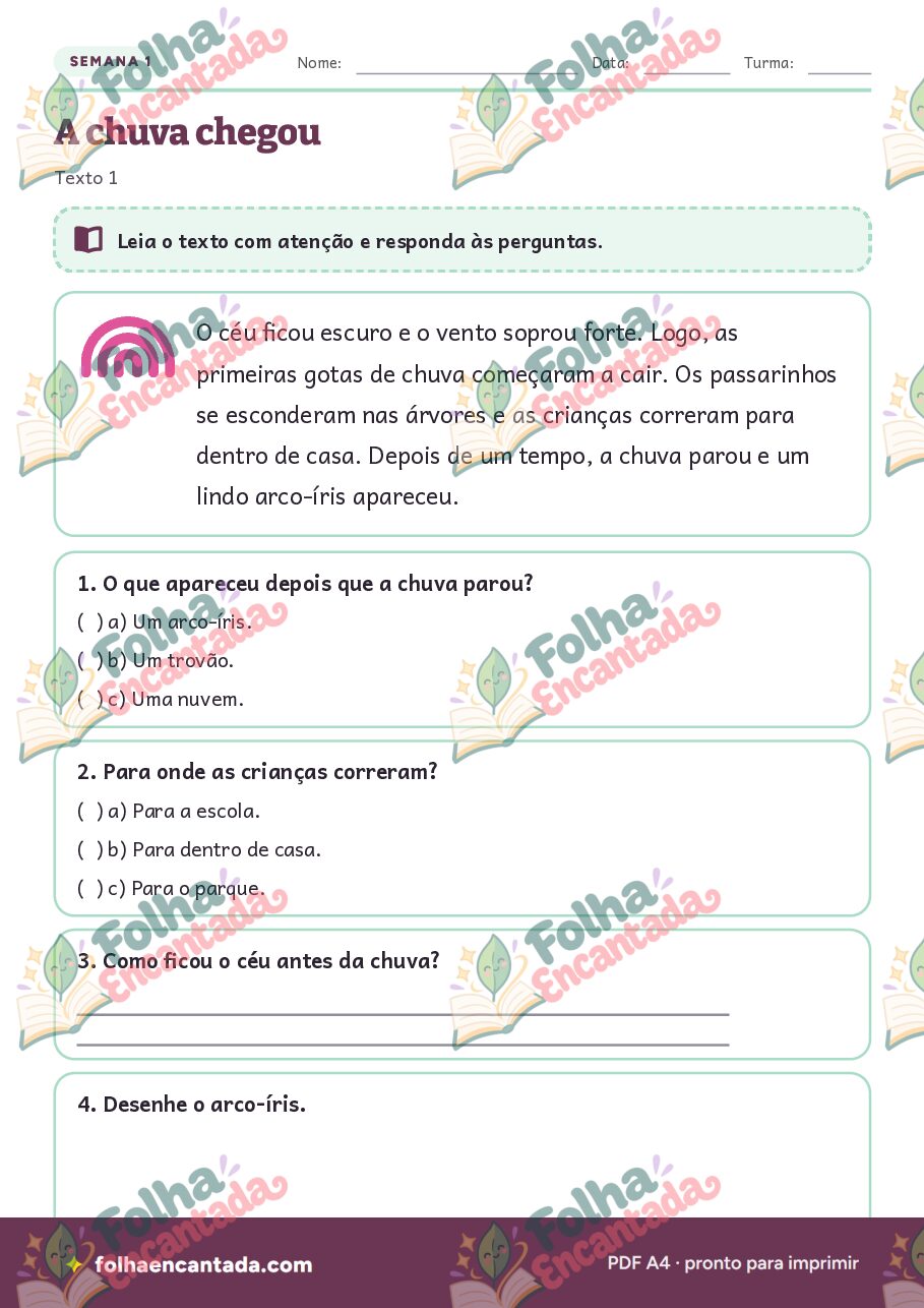 Prévia da página 3 de Tarefa de Casa de Português: 3º ano
