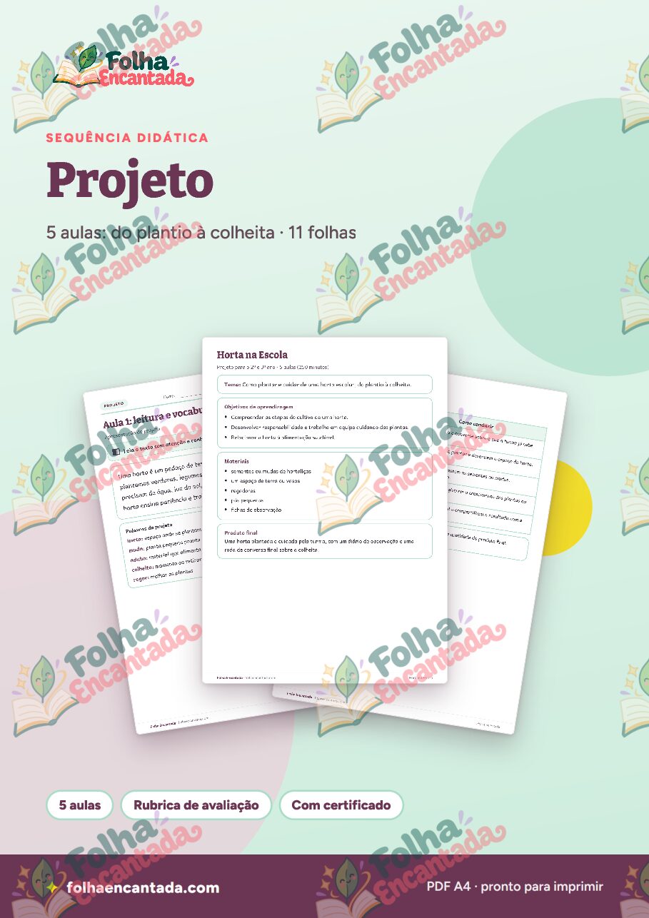 Prévia da página 1 de Projeto: Horta na Escola