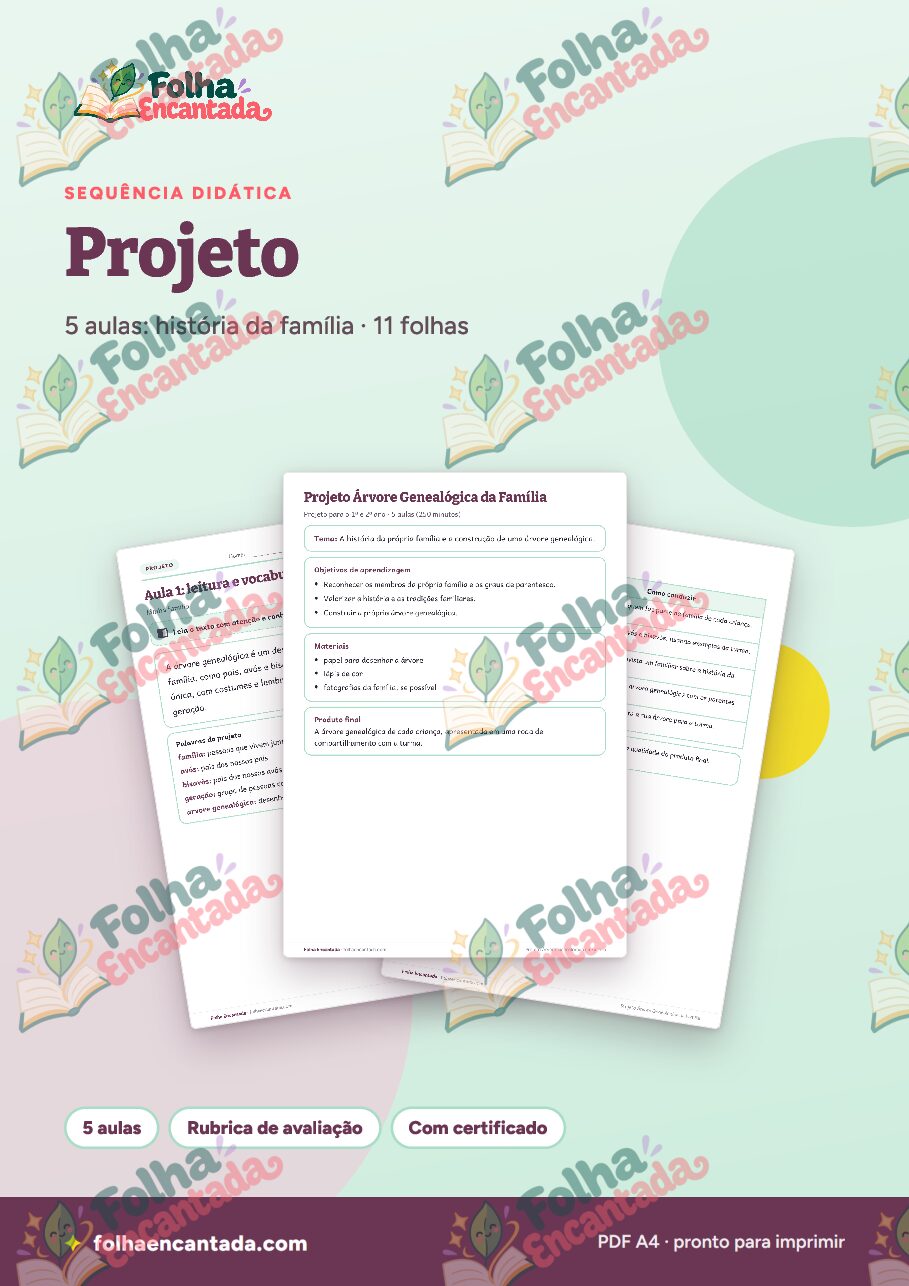 Prévia da página 1 de Projeto: Árvore Genealógica da Família