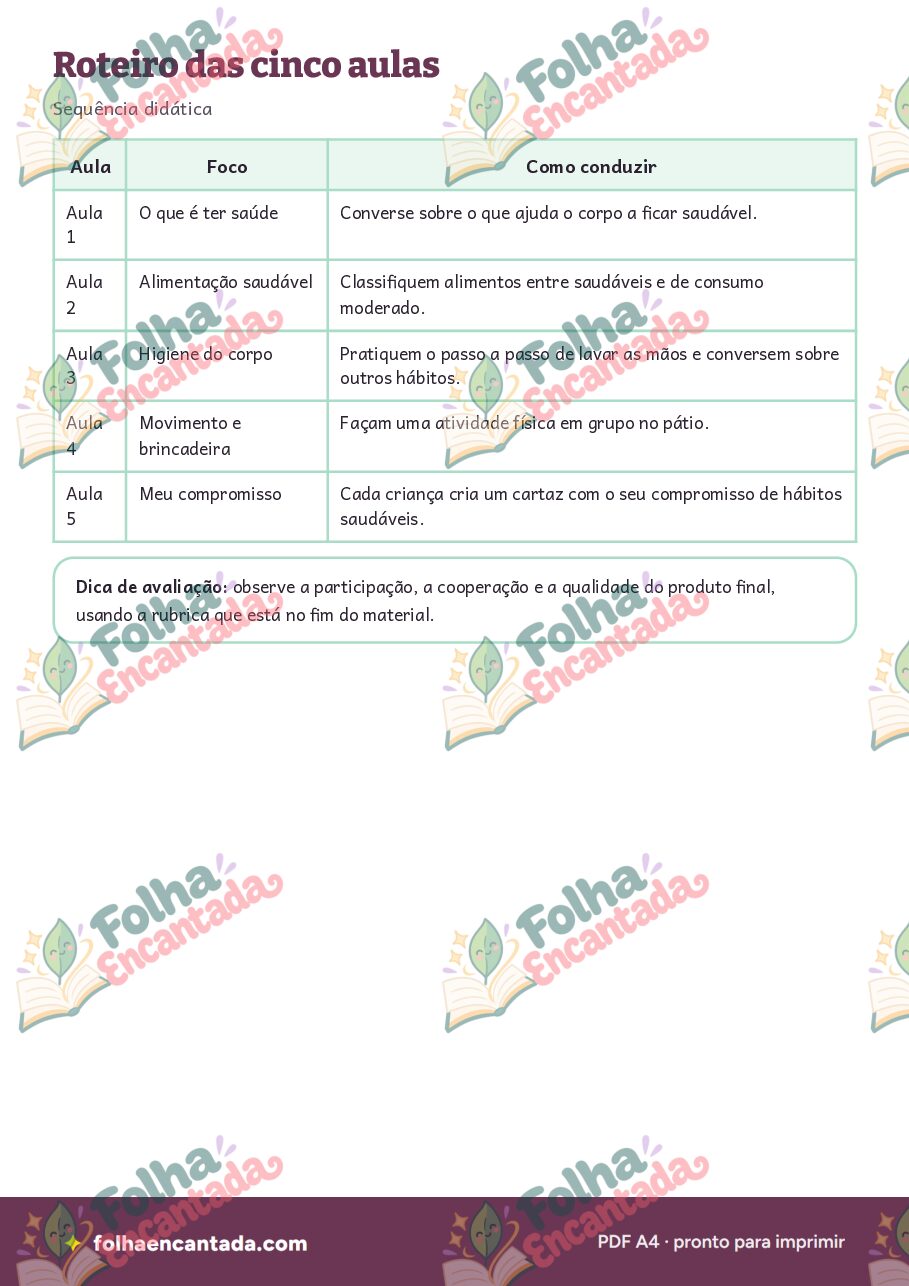 Prévia da página 3 de Projeto: Hábitos Saudáveis