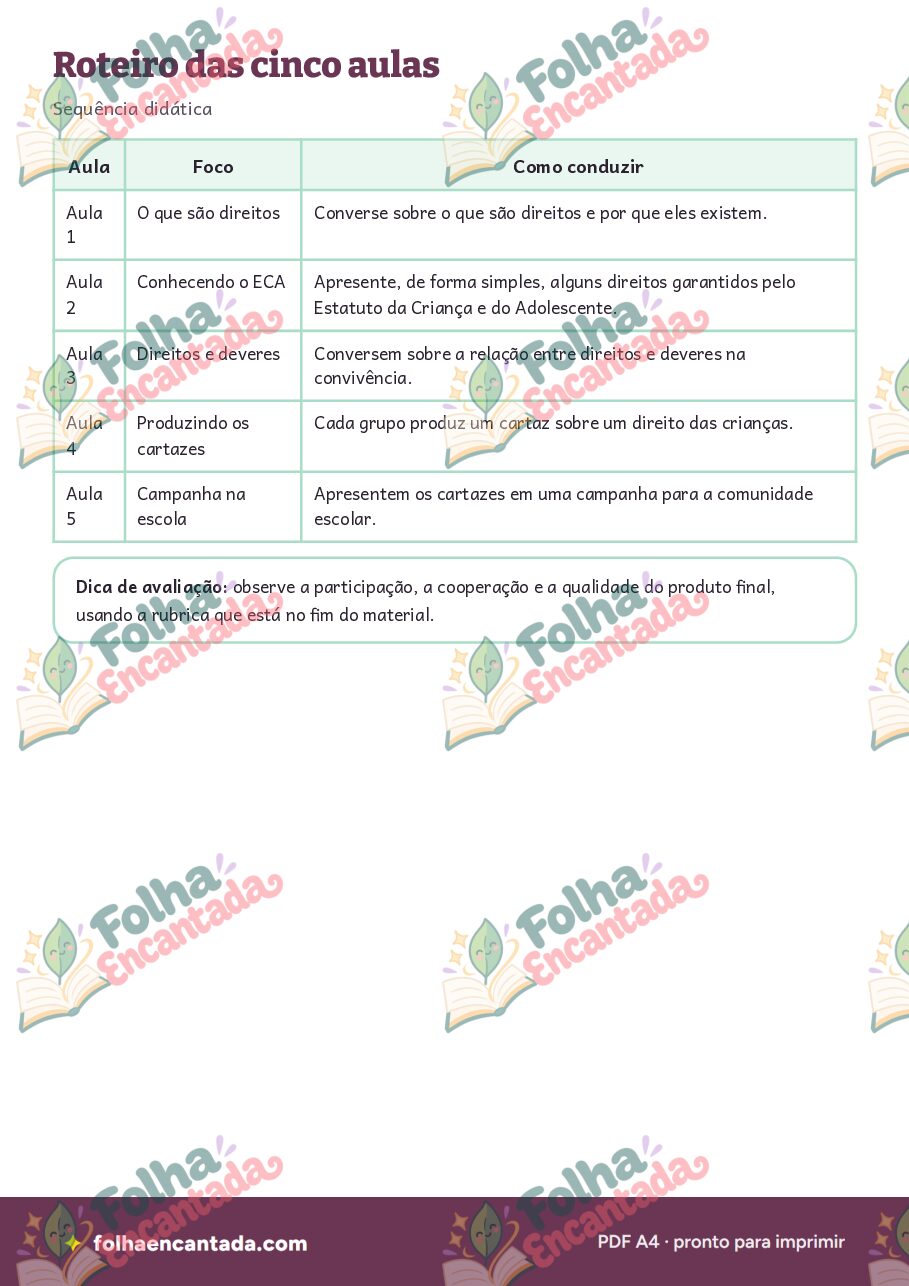 Prévia da página 3 de Projeto: Direitos das Crianças