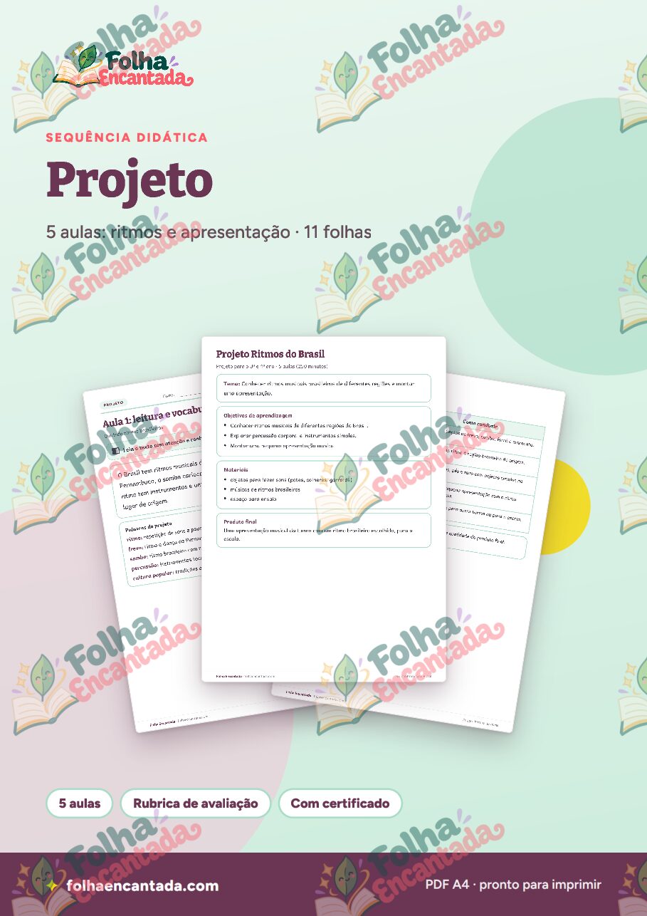 Prévia da página 1 de Projeto: Ritmos do Brasil