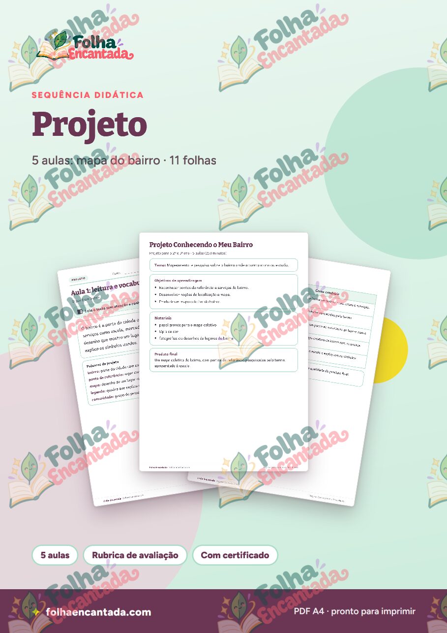 Prévia da página 1 de Projeto: Conhecendo o Meu Bairro