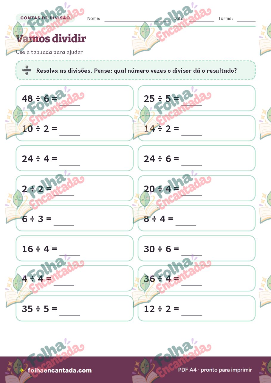 Prévia da página 3 de Divisão para Iniciantes: Repartir e Agrupar