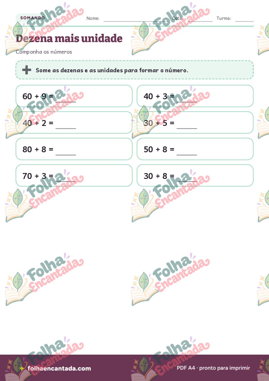Prévia da página 3 de Dezenas, Unidades e Centenas: Valor Posicional