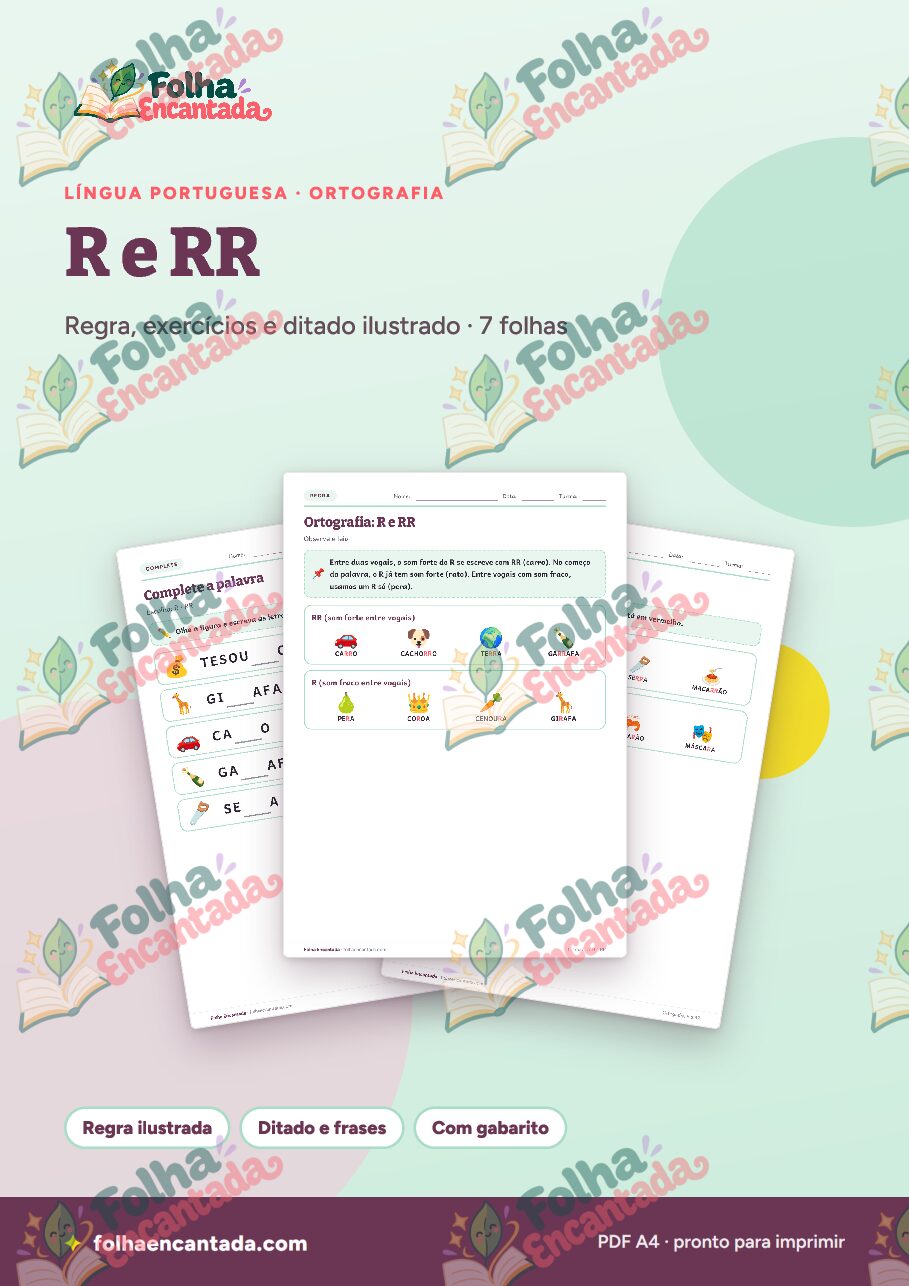 Prévia da página 1 de Ortografia: R e RR em Atividades