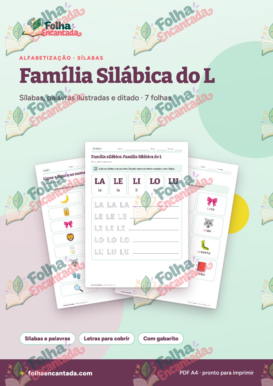 Prévia da página 1 de Família Silábica do L: Sílabas e Palavras