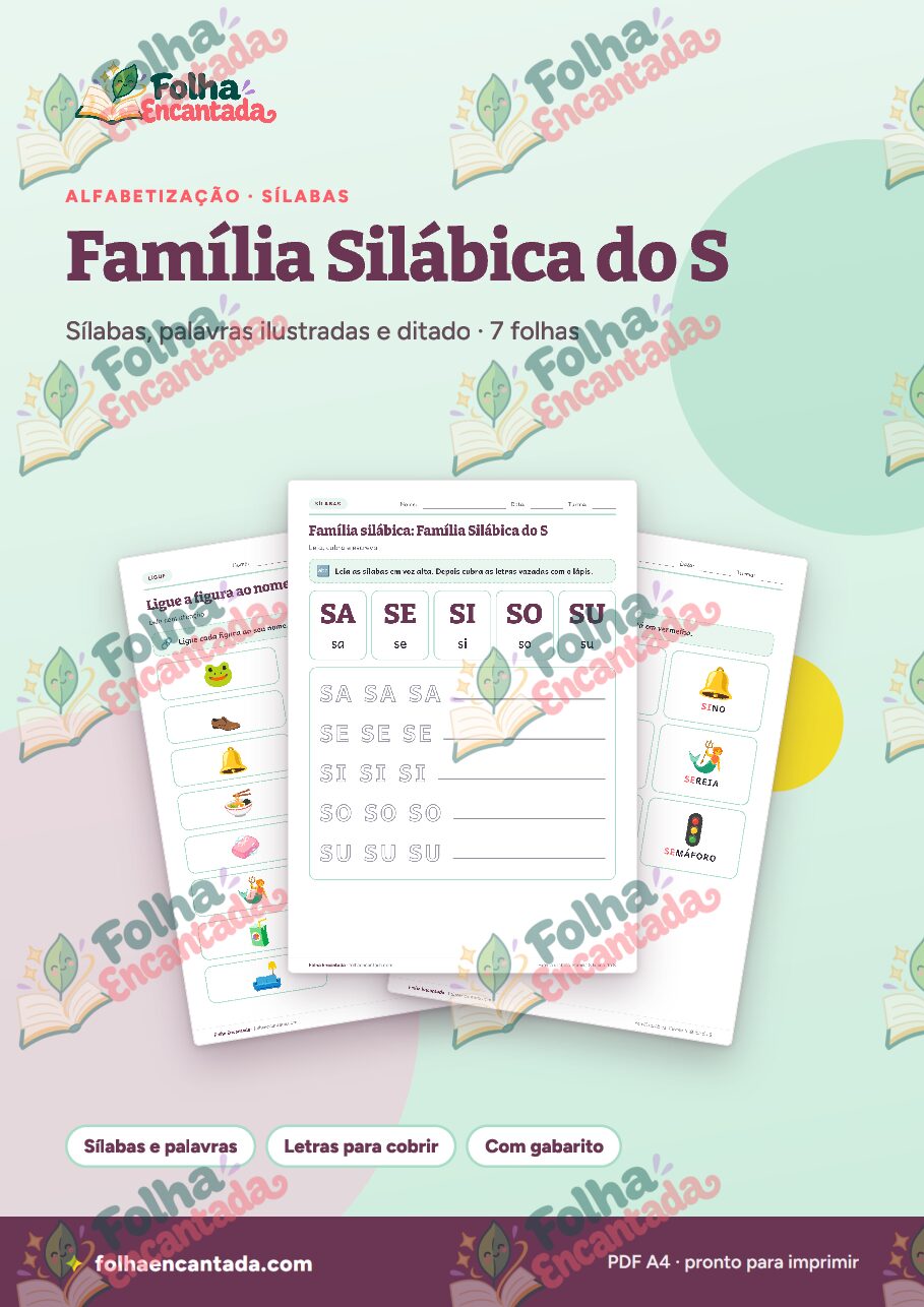 Prévia da página 1 de Família Silábica do S: Sílabas e Palavras