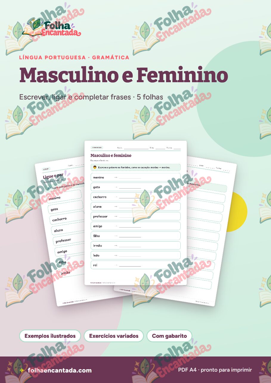 Prévia da página 1 de Masculino e Feminino em Atividades